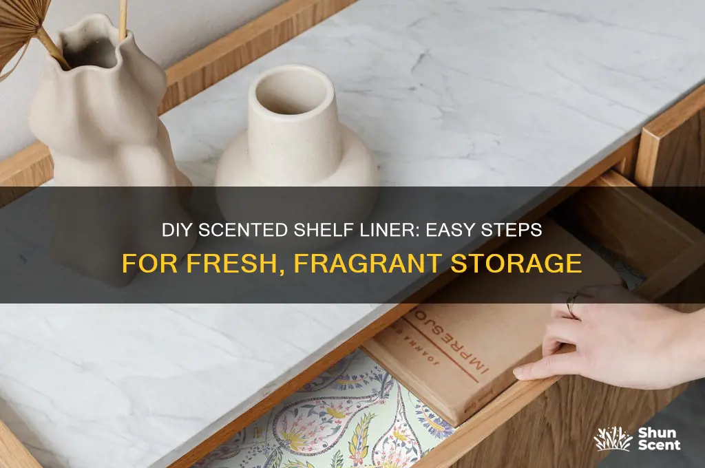 how to make scented shelf liner