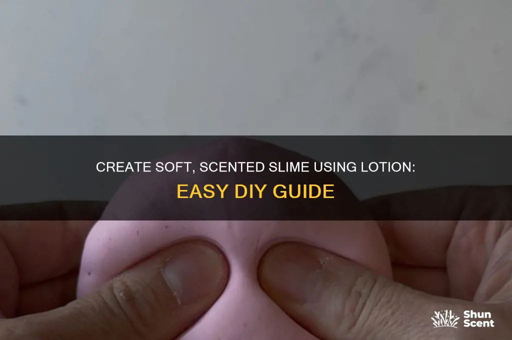 how to make scented slime with lotion