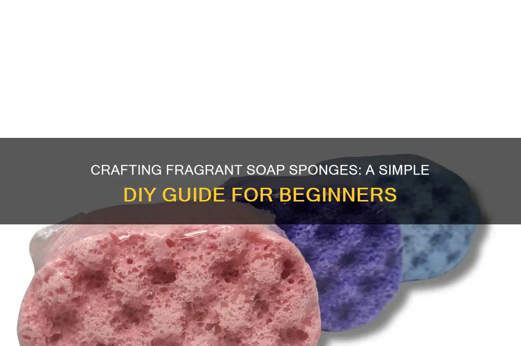 how to make scented soap sponges