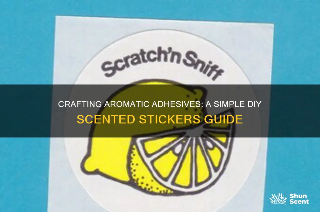how to make scented stickers diy