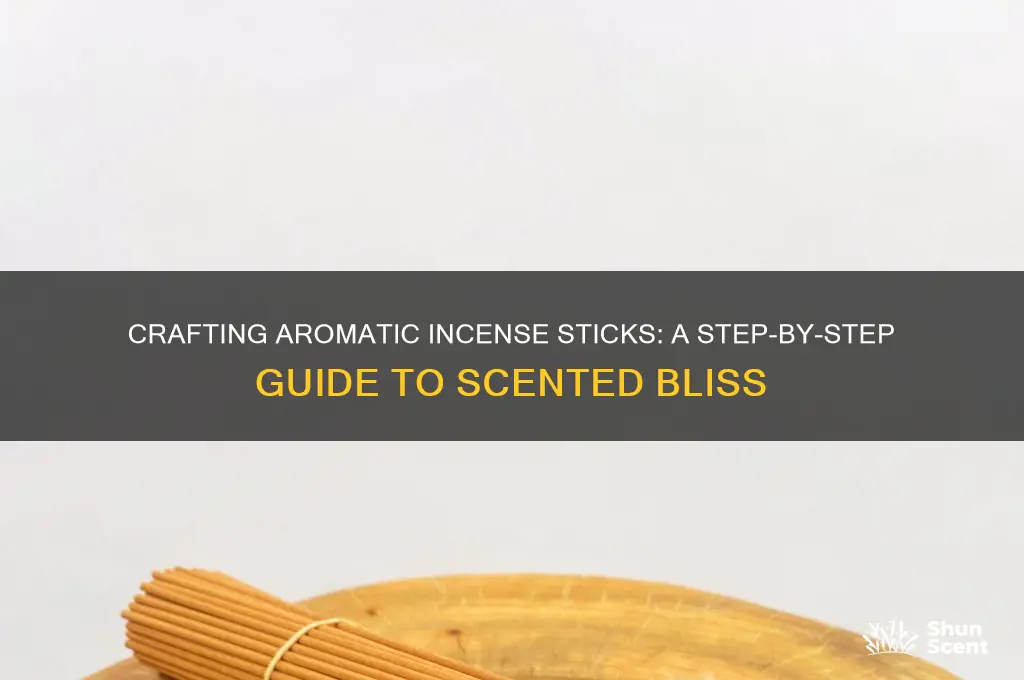 how to make scented sticks to burn