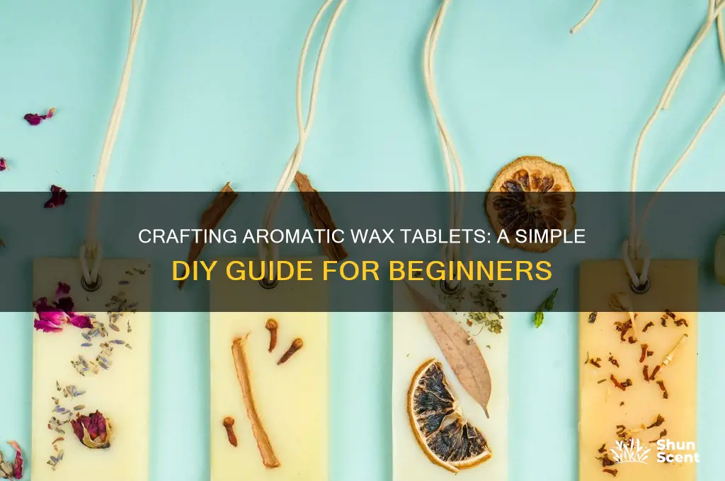 how to make scented wax tablet