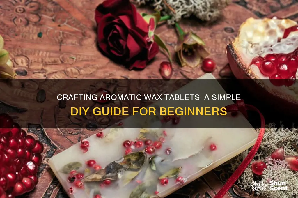 how to make scented wax tablets