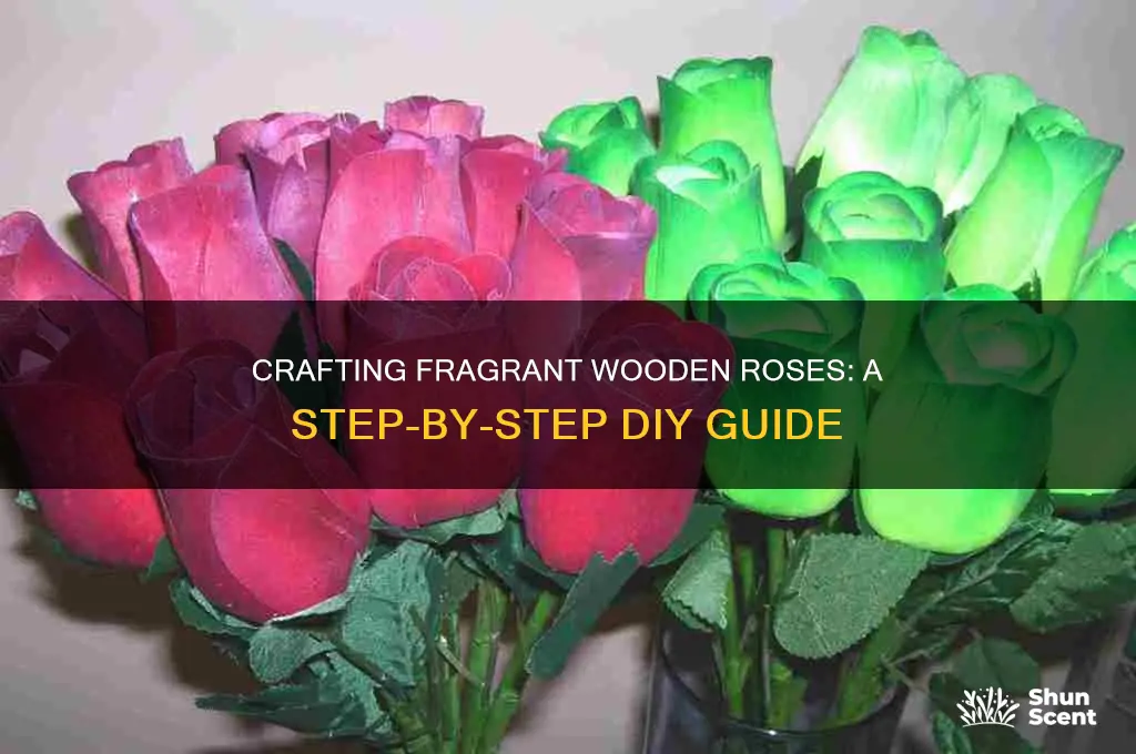 how to make scented wooden roses