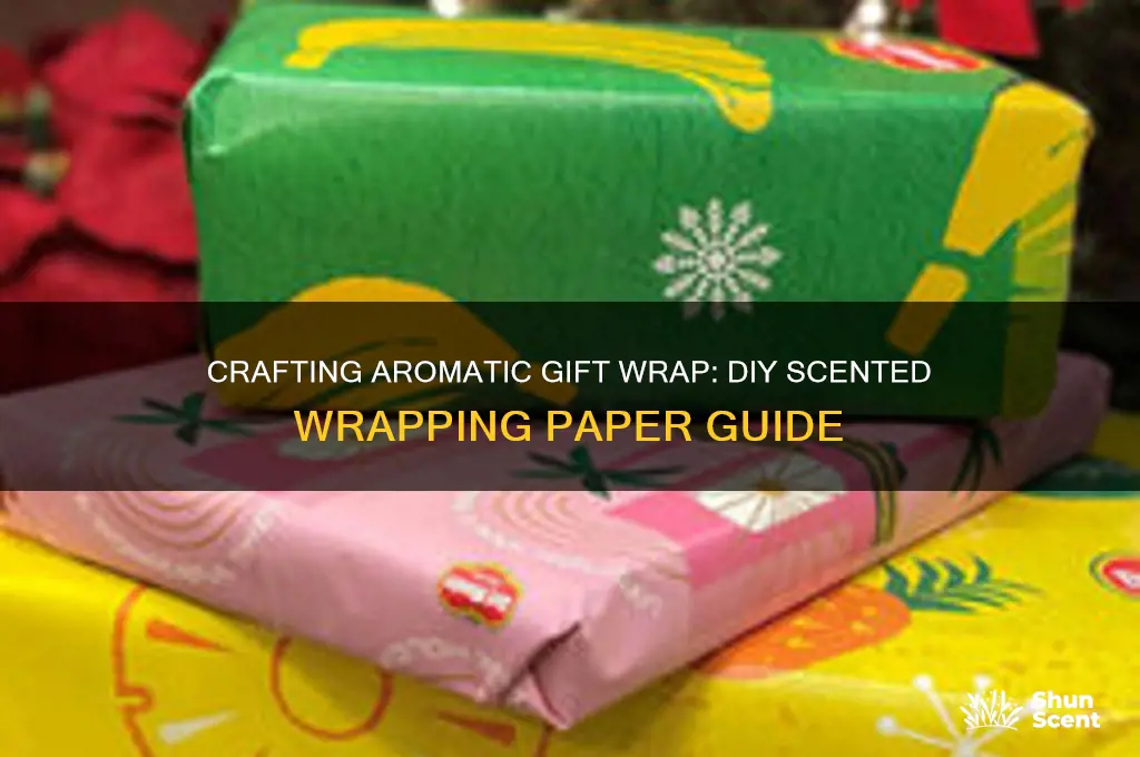 how to make scented wrapping paper