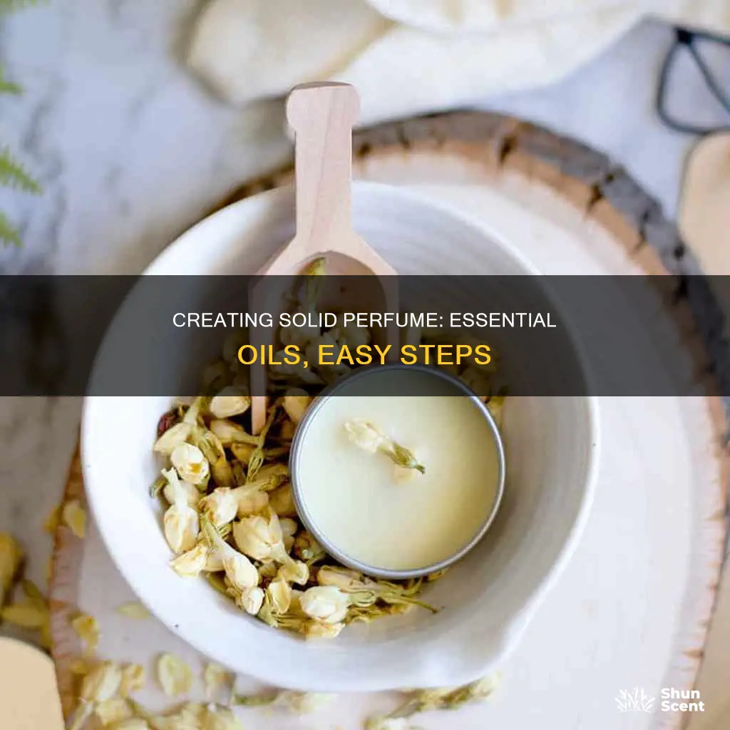 how to make solid perfume from essential oils