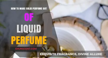 Transforming Liquid Scents: Solid Perfume Creation