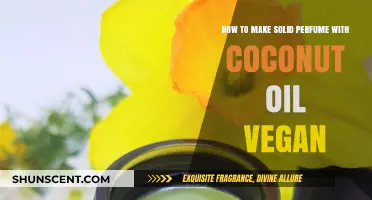 Vegan Solid Perfume: Coconut Oil Base