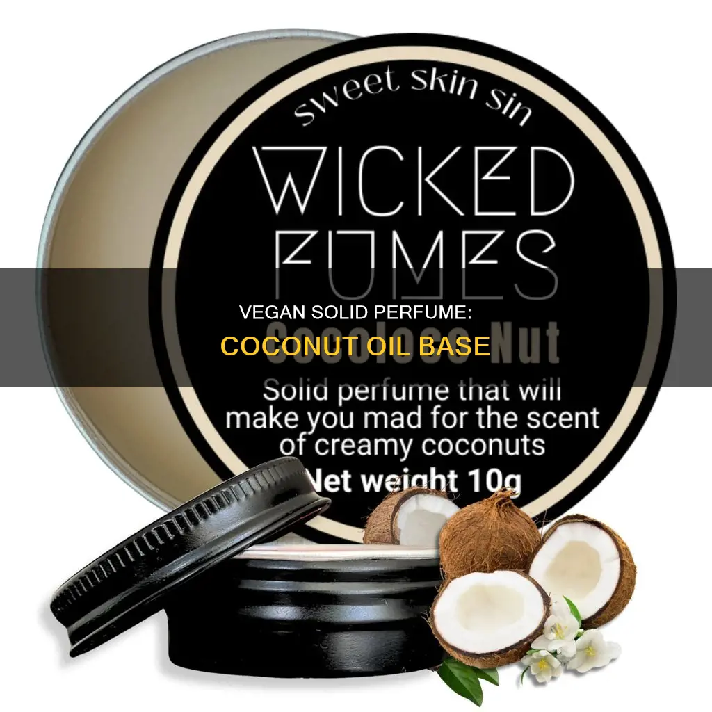 how to make solid perfume with coconut oil vegan