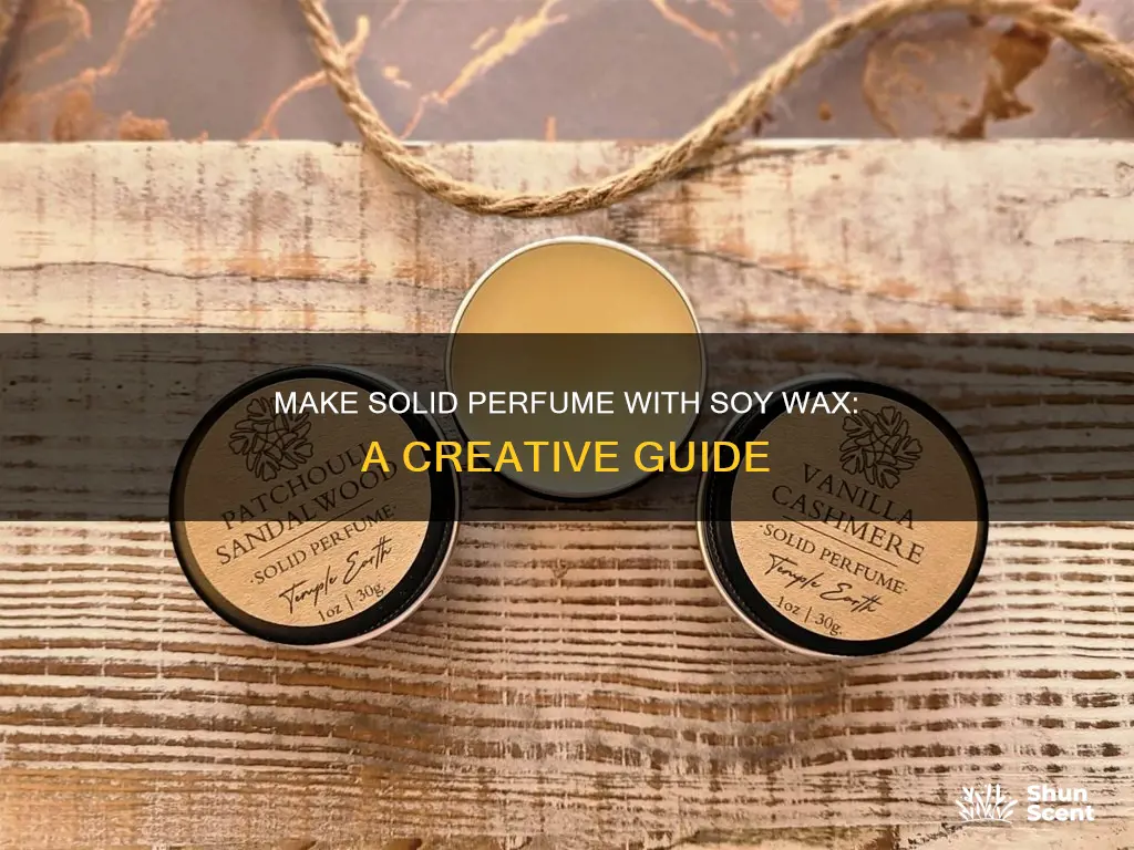 how to make solid perfume with soy wax