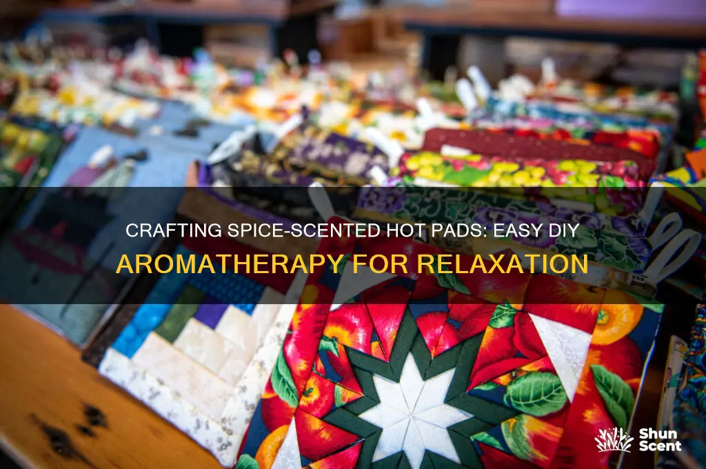 how to make spice scented hot pads