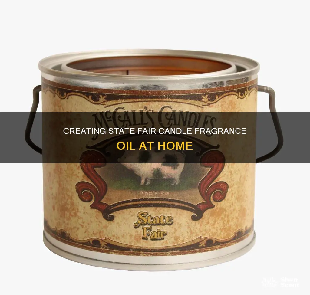 how to make state fair candle fragrance oil