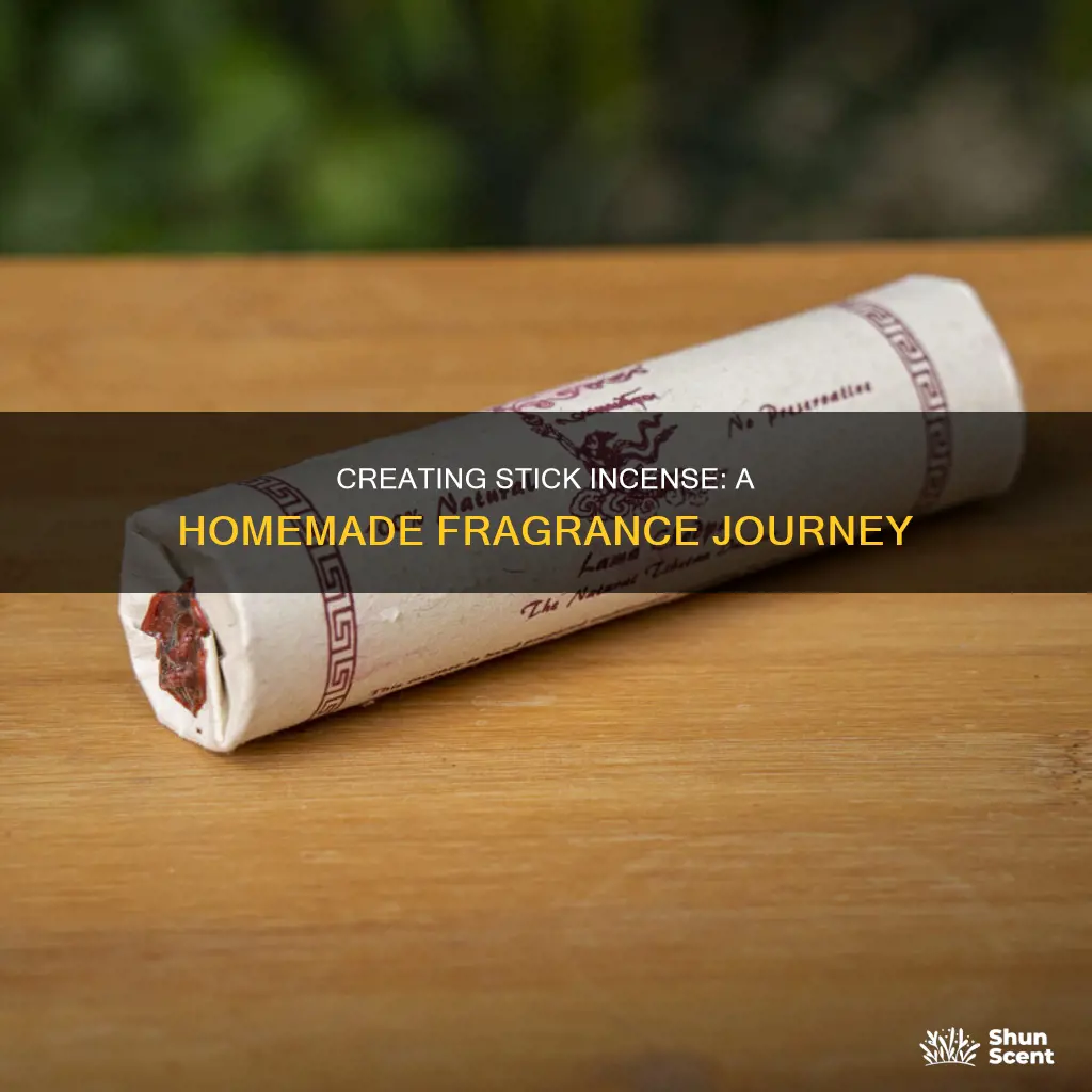 how to make stick incense at home