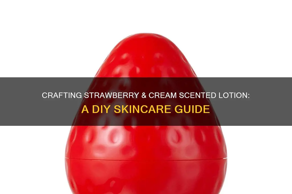 how to make strawberry and cream scented lotion