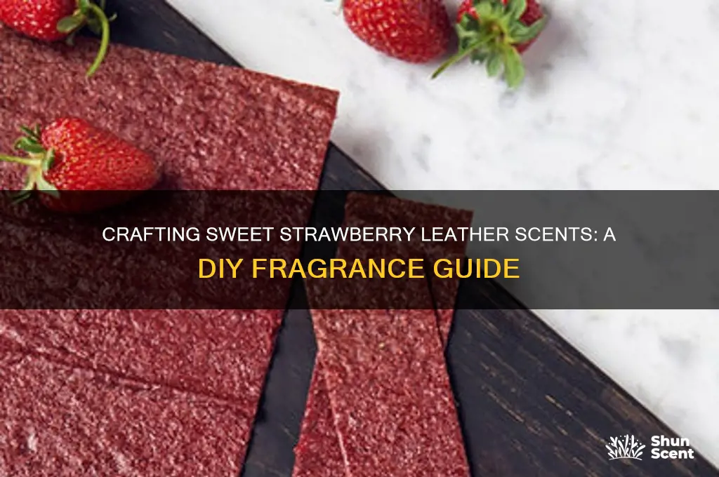 how to make strawberry leather scent