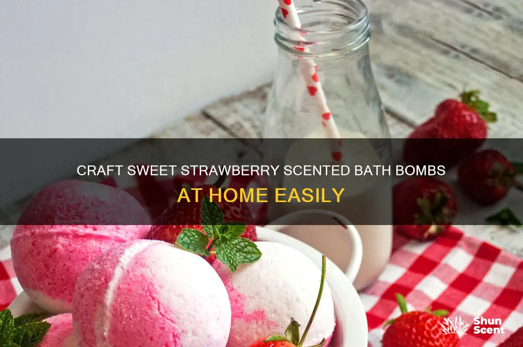 how to make strawberry scented bath bombs