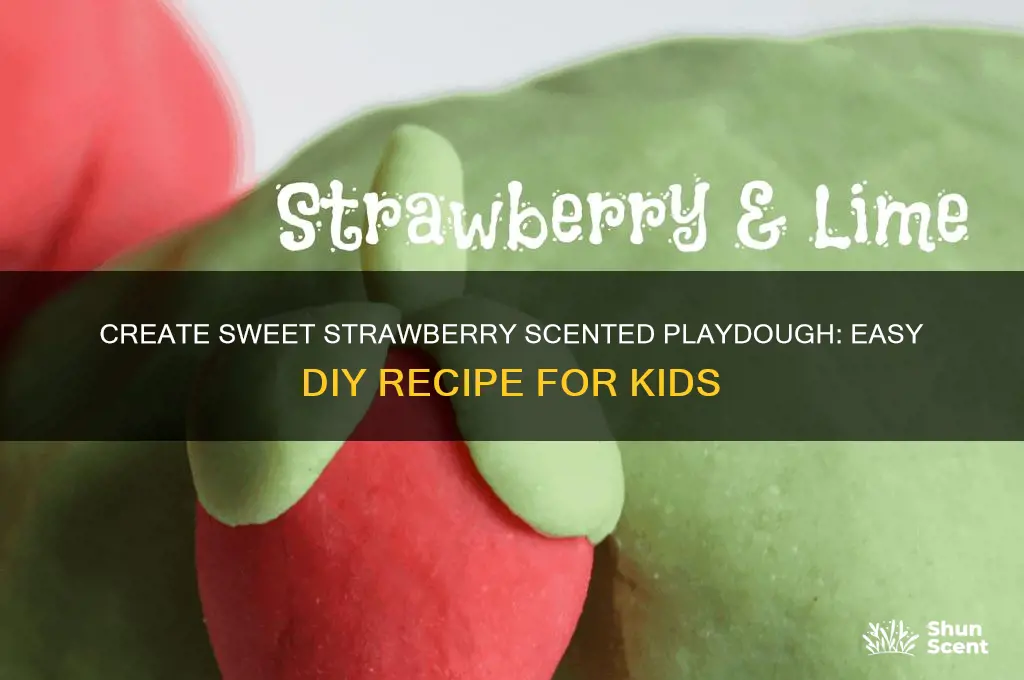 how to make strawberry scented playdough
