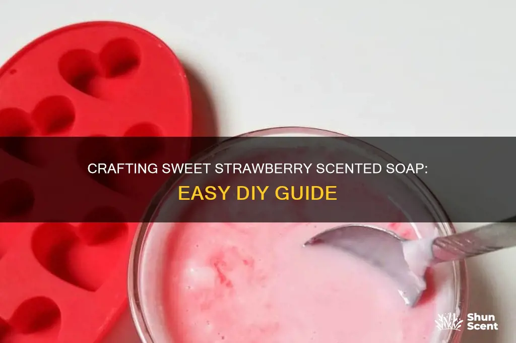 how to make strawberry scented soap