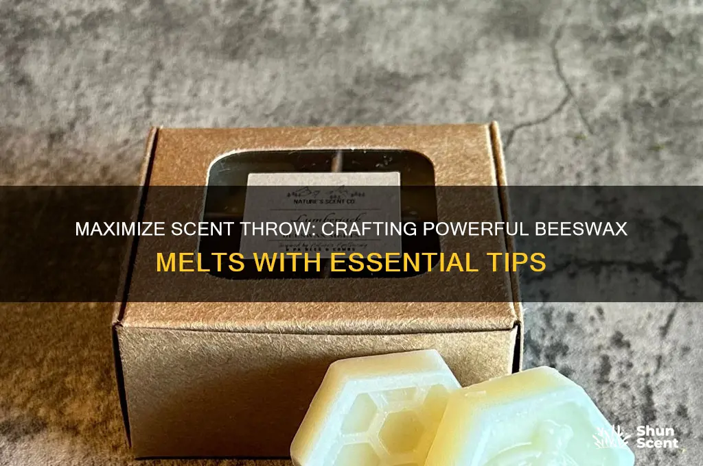how to make strong scent throw bees wax melts