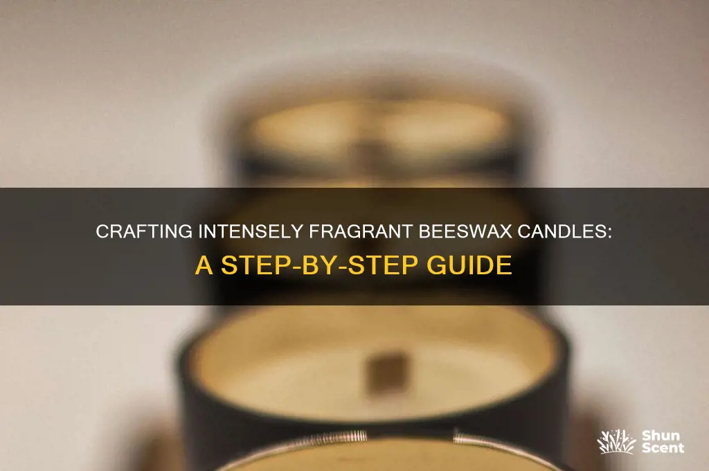 how to make strong scented beeswax candles