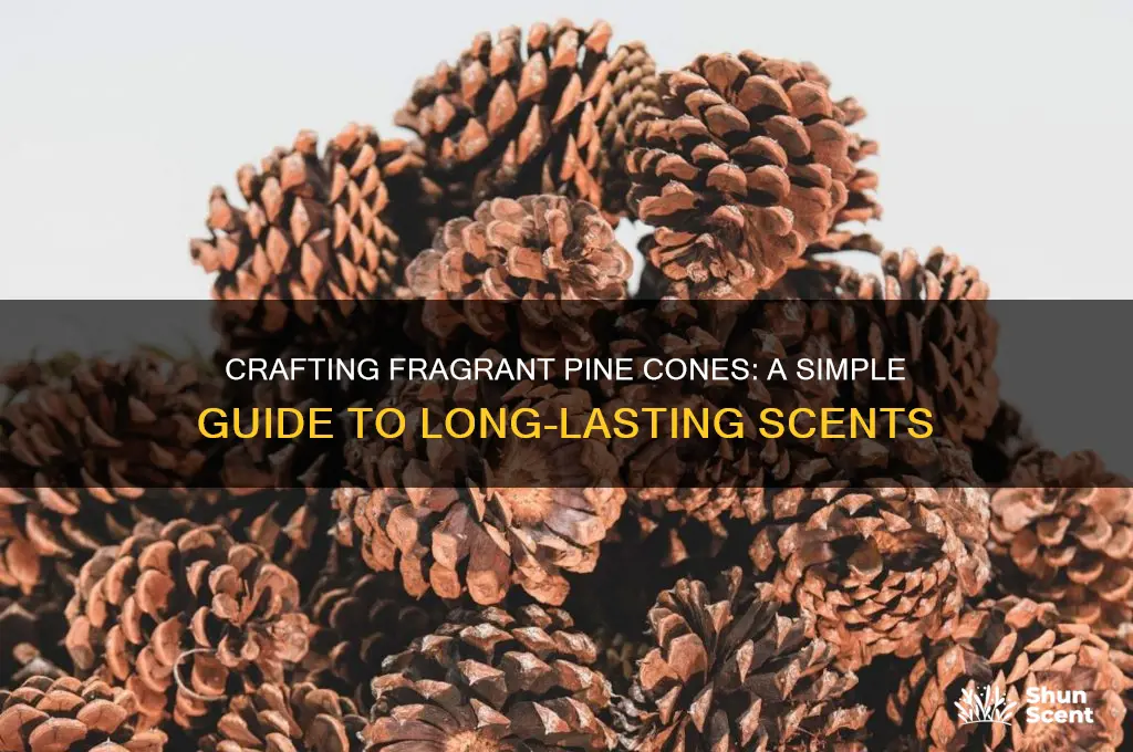 how to make strong scented pine cones