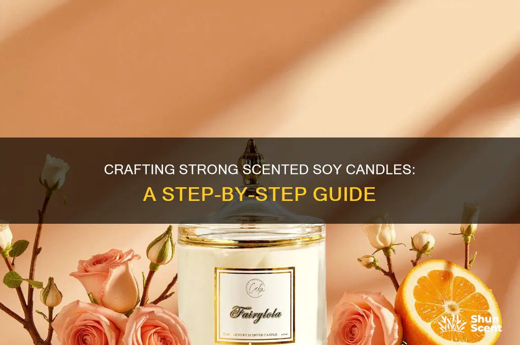 how to make strong scented soy candles