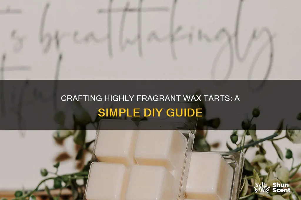 how to make super scented wax tarts