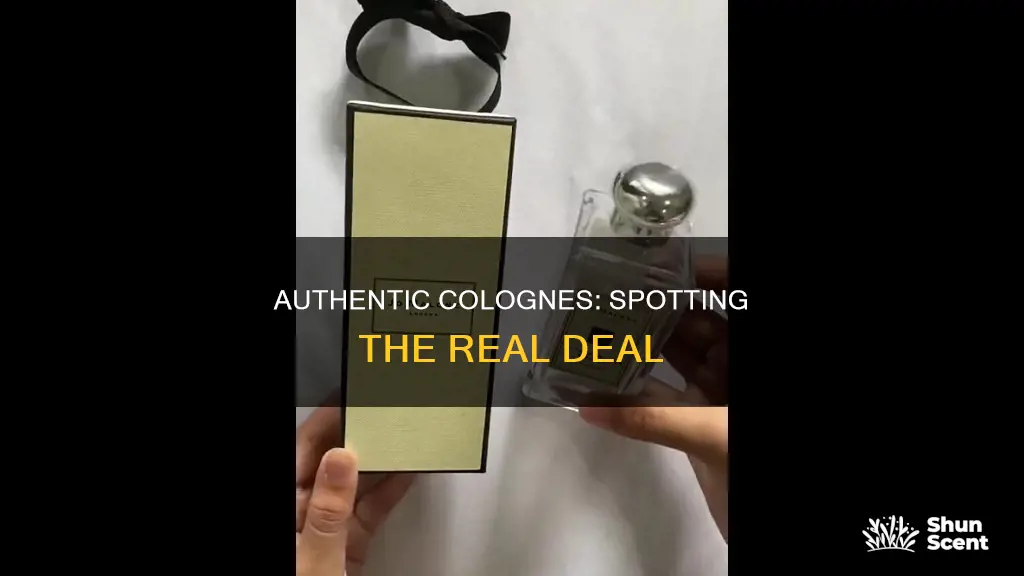 how to make sure cologne is authentic