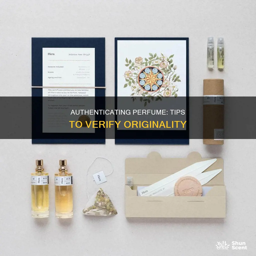 how to make sure perfume is original