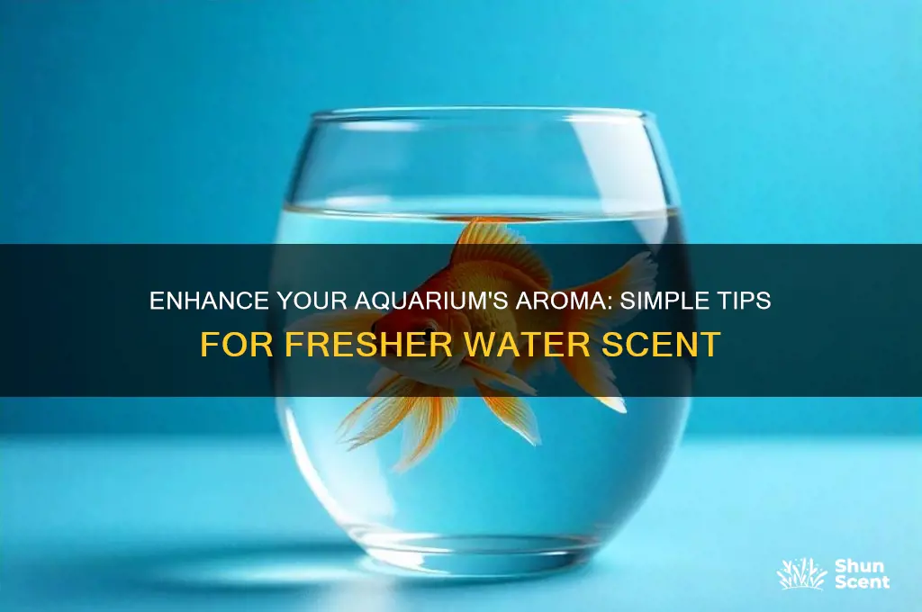 how to make the scent of my aquarium water beteter