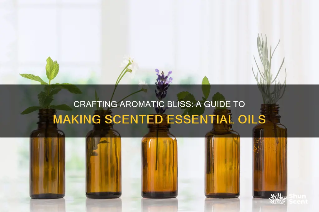 how to make the scented of essentai oils