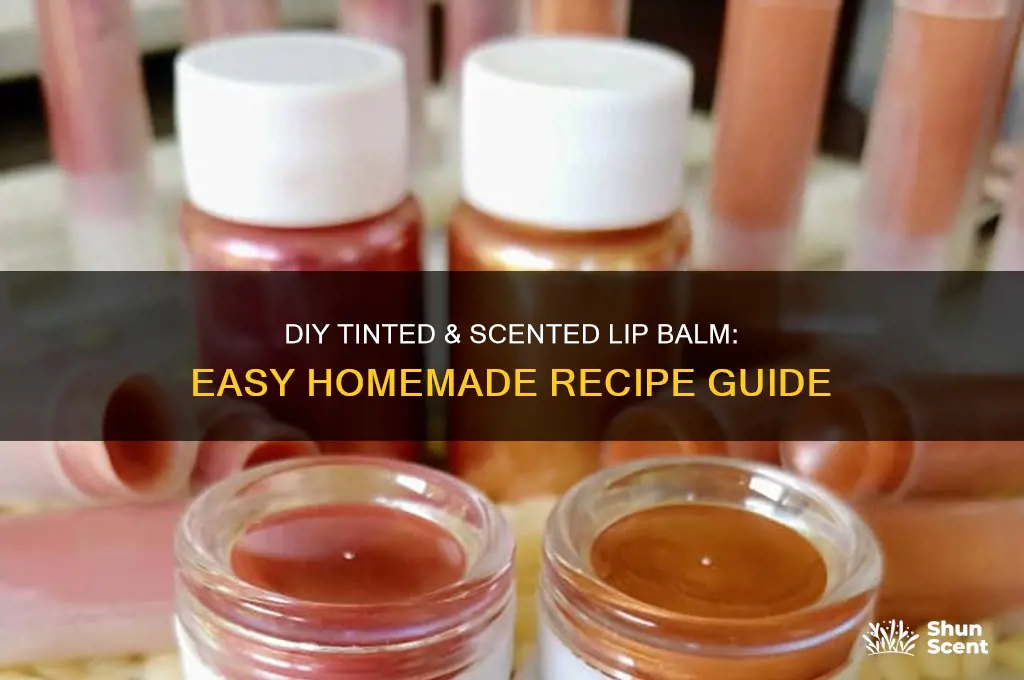 how to make tinted and scented lip balm