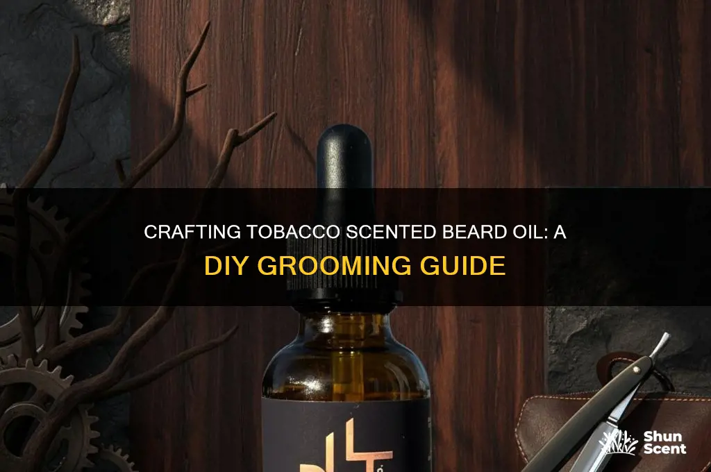 how to make tobacco scented beard oil