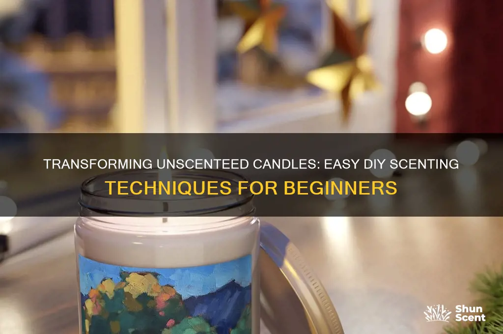 how to make unscented candles scented
