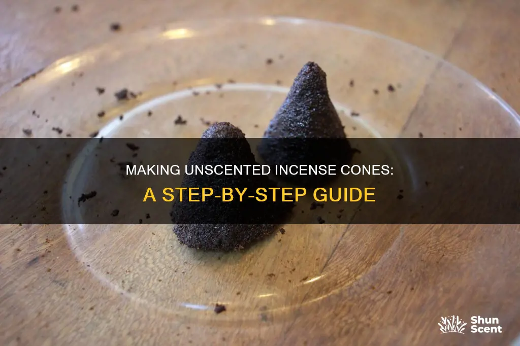 how to make unscented incense cones
