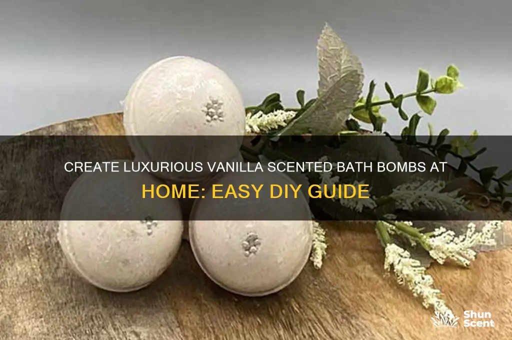 how to make vanilla scented bath bombs