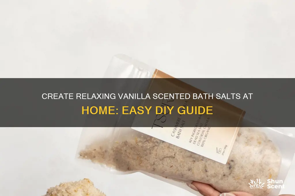 how to make vanilla scented bath salts