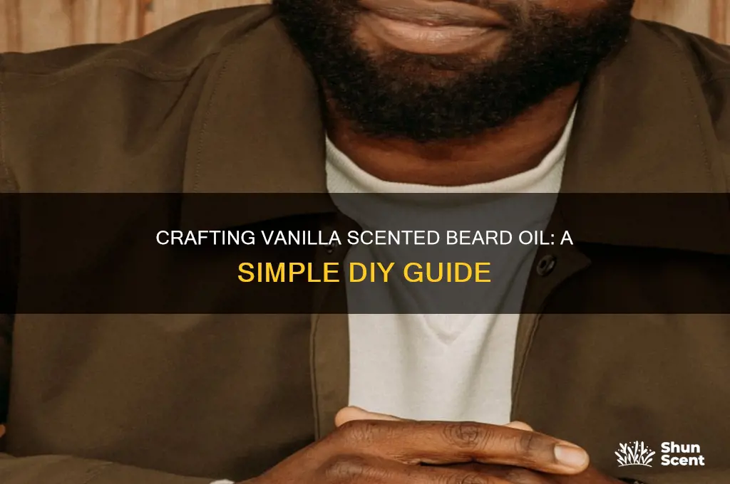 how to make vanilla scented beard oil