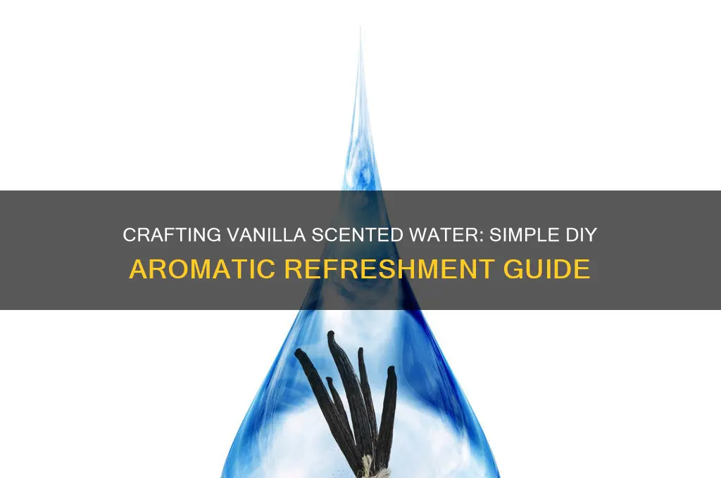 how to make vanilla scented water