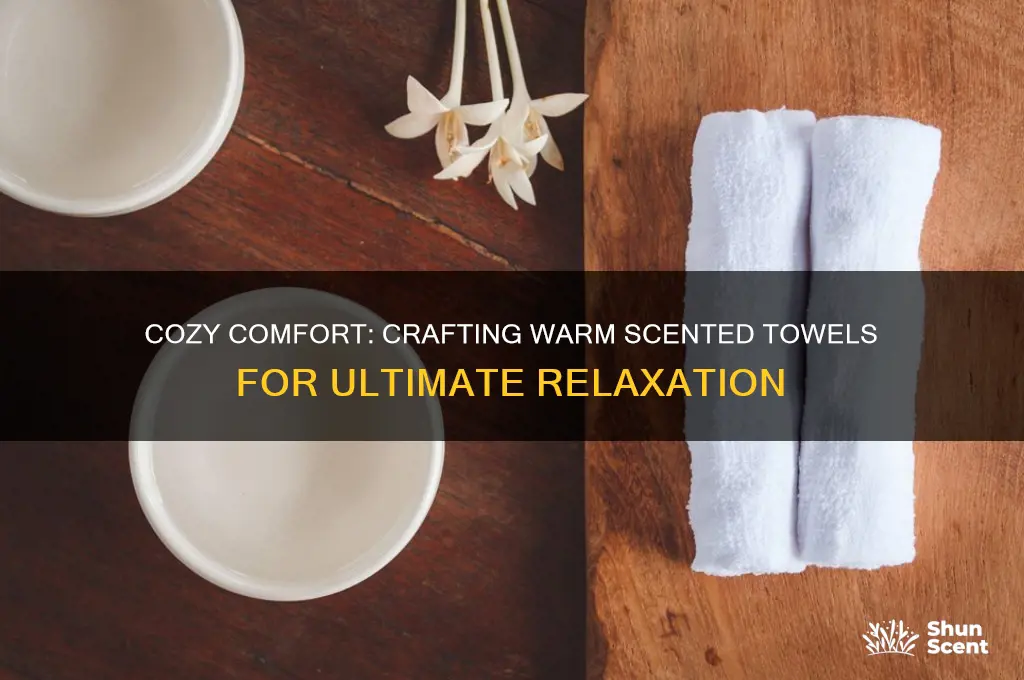 how to make warm scented towels
