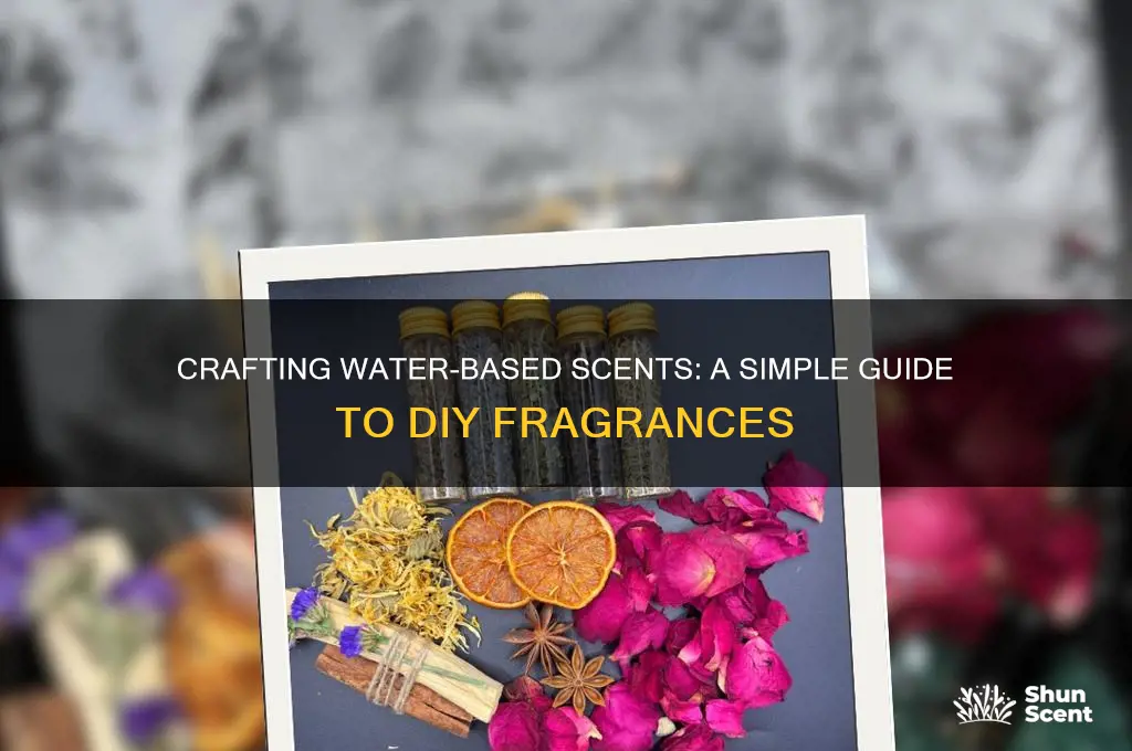 how to make water based scents