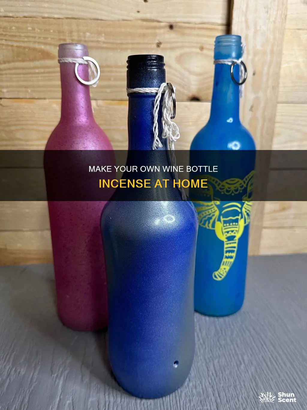 how to make wine bottle incense