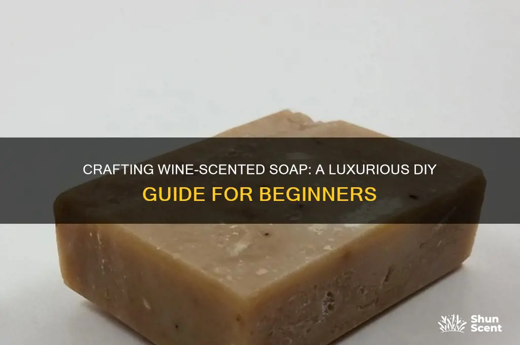 how to make wine scented soap