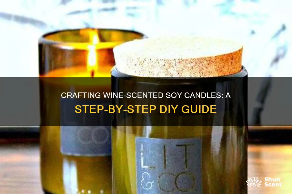 how to make wine scented soy candles