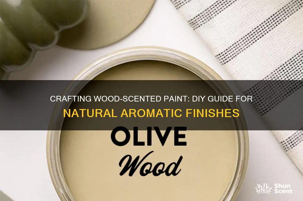 how to make wood scented paint