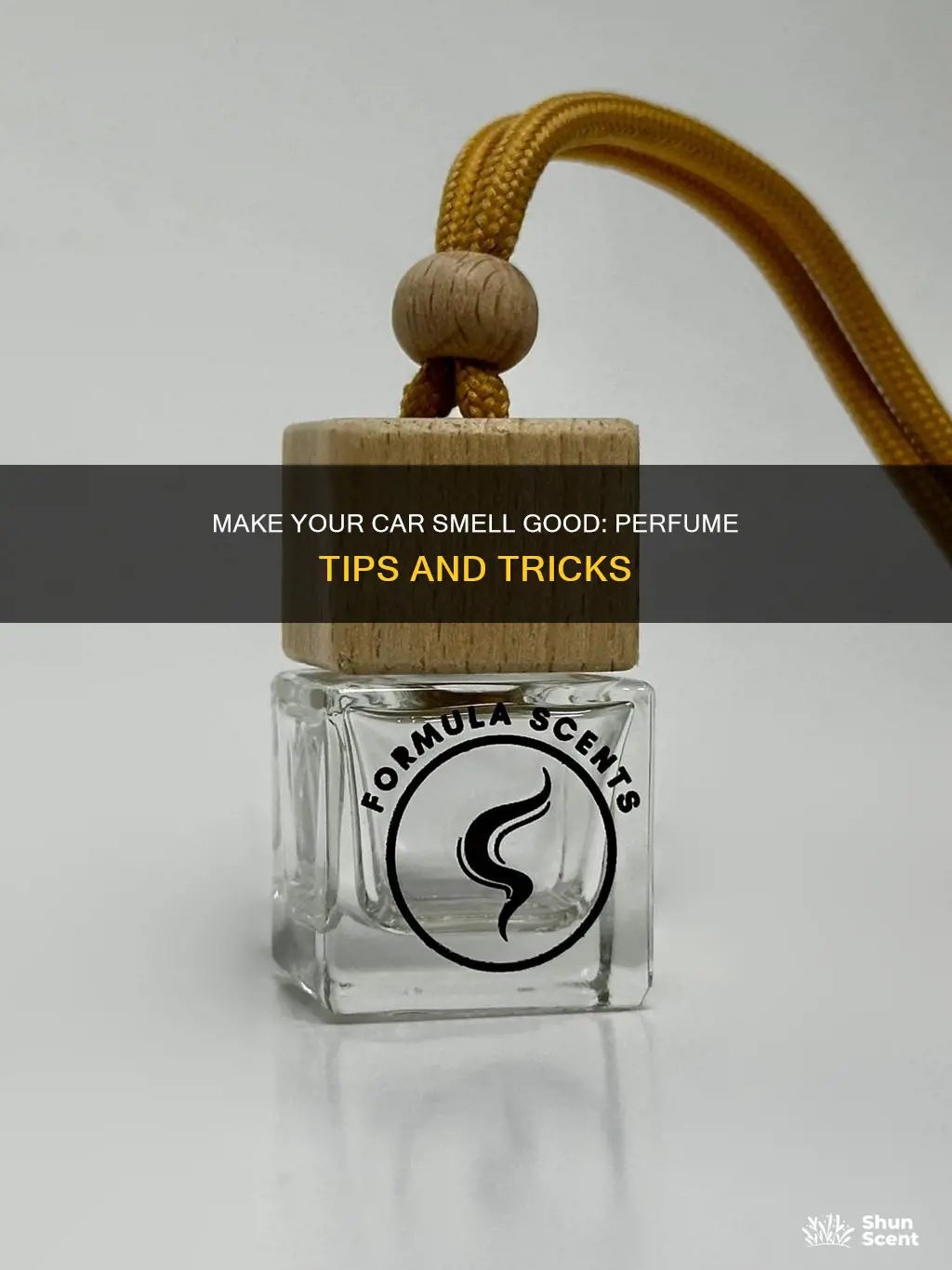 how to make your car smell good with perfume