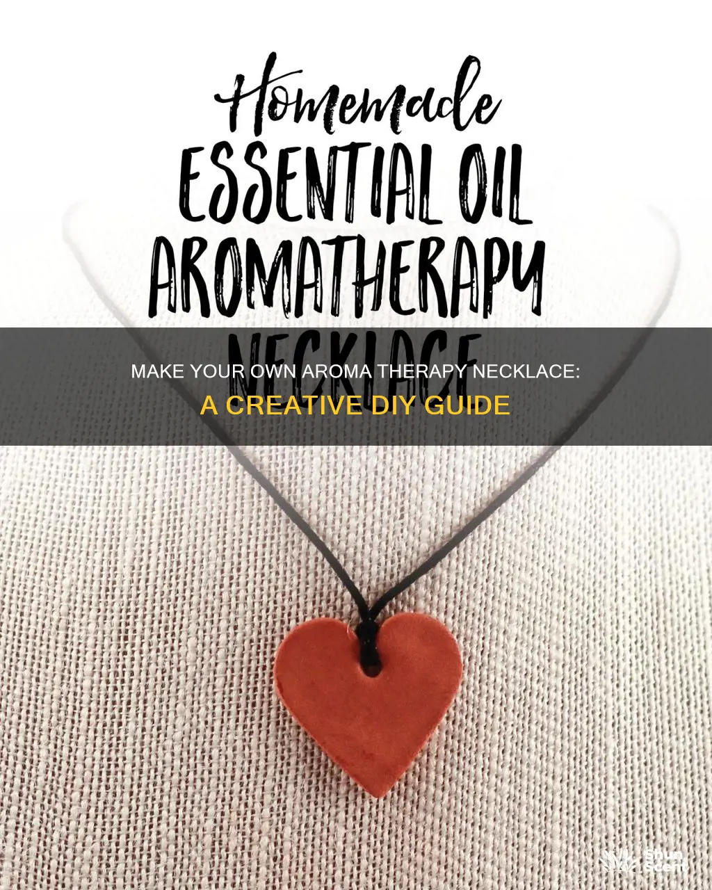 how to make your own aroma therapy necklace