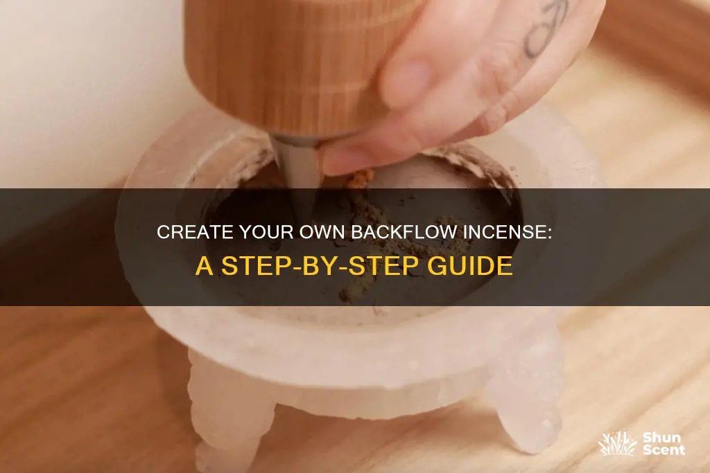 how to make your own backflow incense