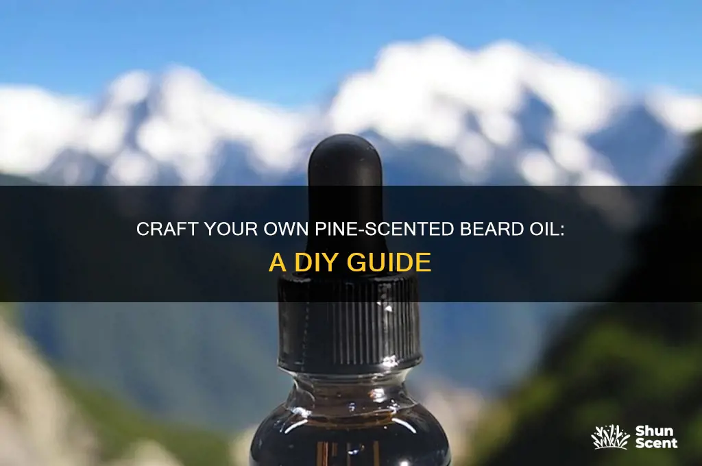 how to make your own beard oil pine scent