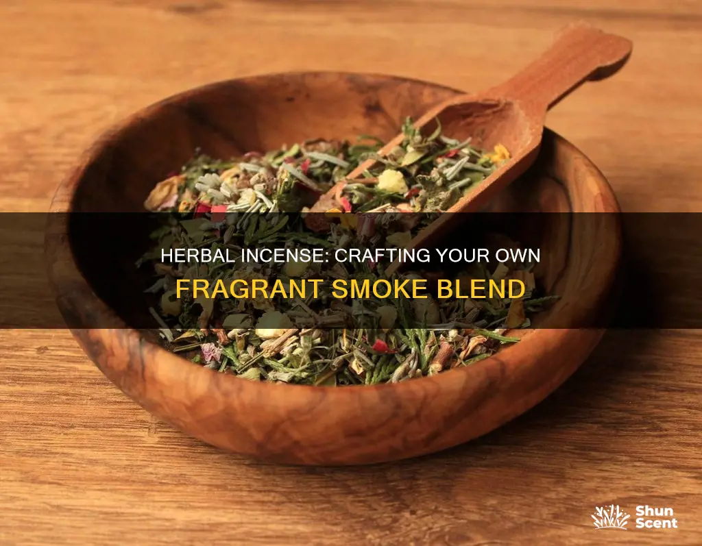 how to make your own herbal incense smoke blend